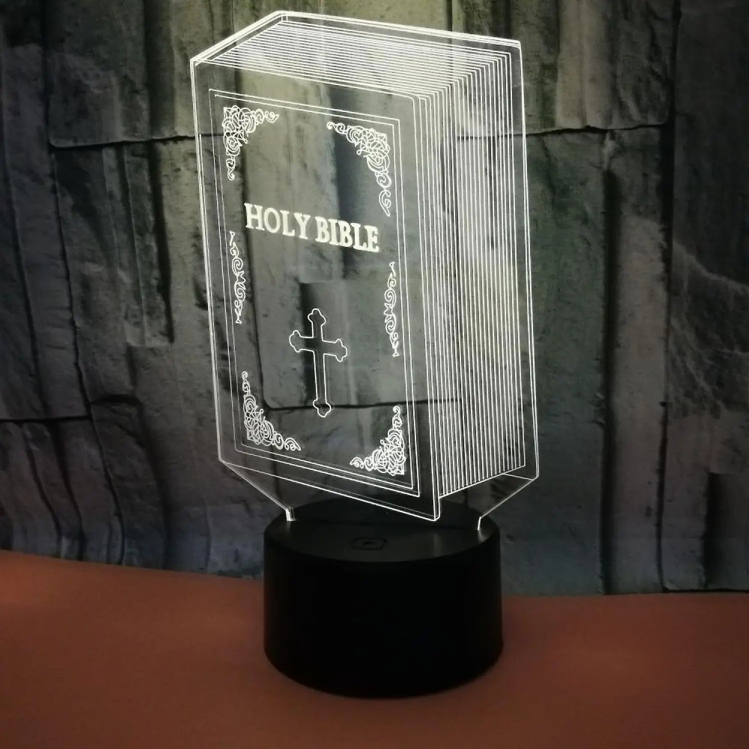 Optical Illusion 3D Book Night Light 16 Colors Cha Wholesale Hub