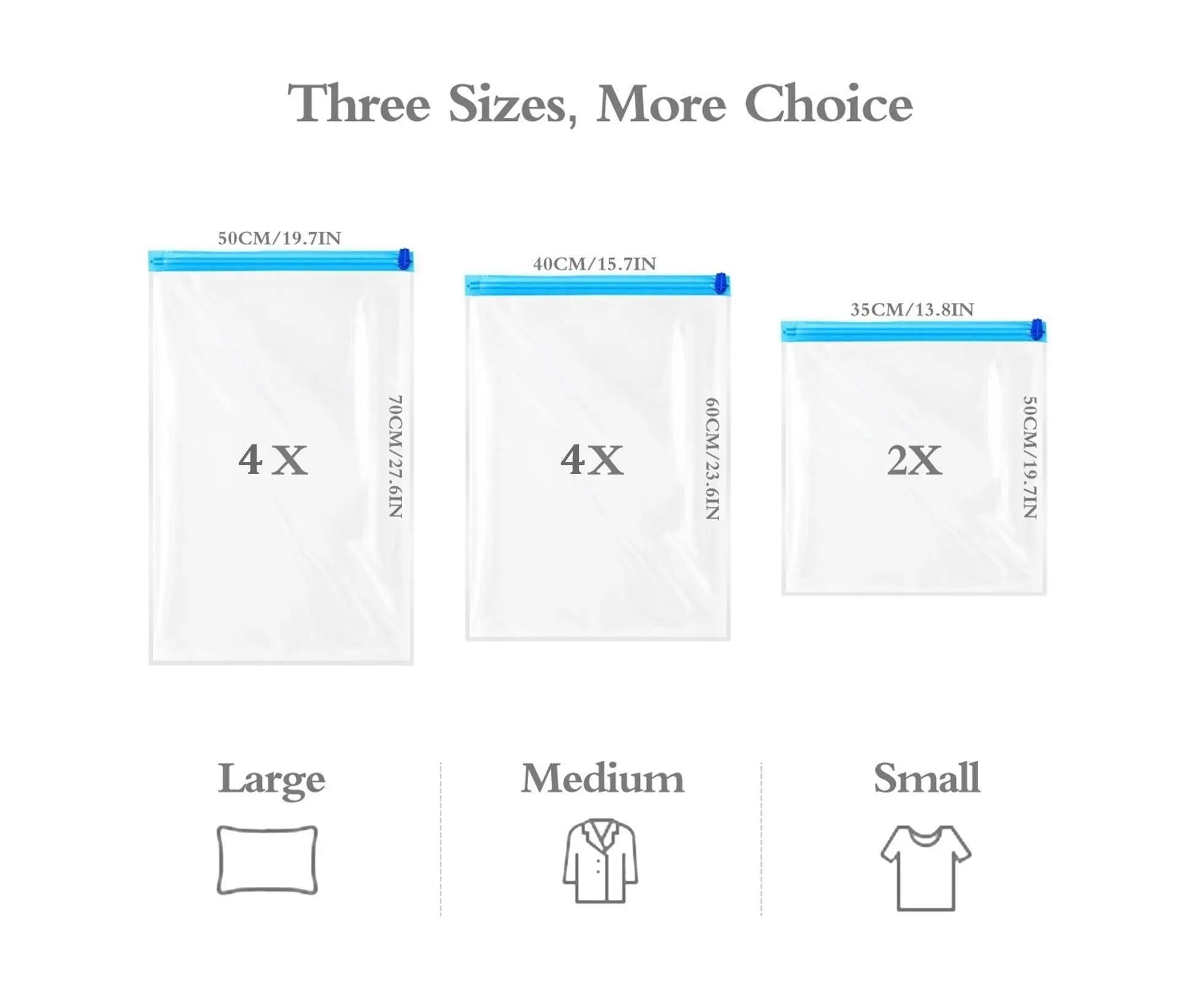 10Travel Compression Bags, Travel Essentials Vacuum Packing Space Saver Bags for Cruise Travel Accessories (10-Travel) Wholesale Hub