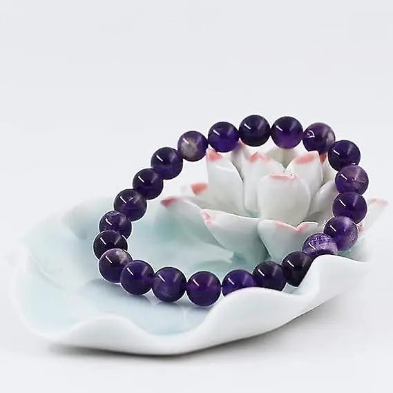 Men Women 8mm Natural Stone Bead Stretch Bracelet Healing Crystal Gemstone Beaded Bracelets Wholesale Hub