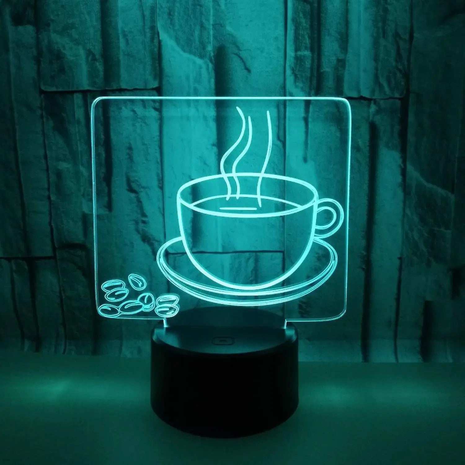 3D Coffee Night Light Led Light Optical Illusion Wholesale Hub