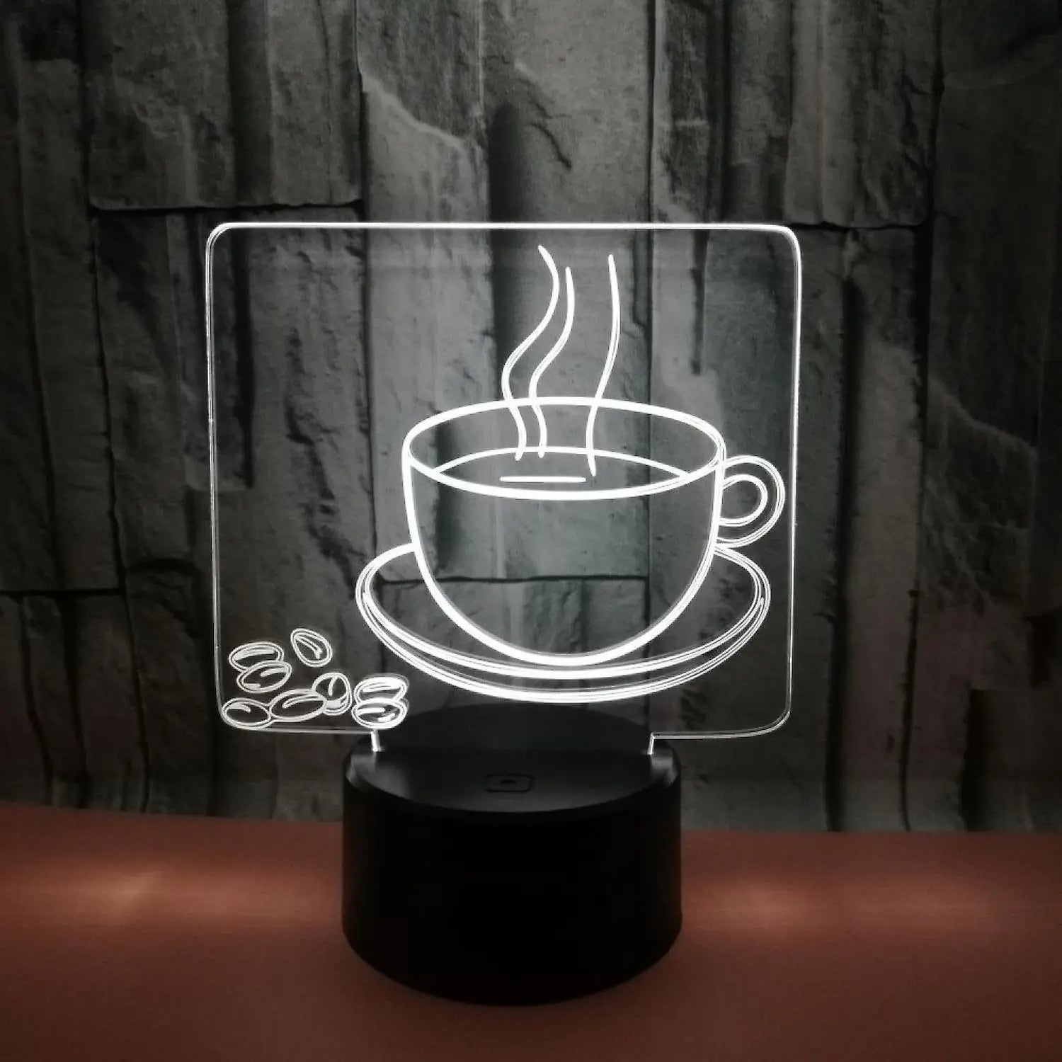 3D Coffee Night Light Led Light Optical Illusion Wholesale Hub