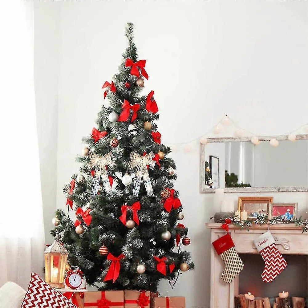 Christmas Transparent Glowing Bow Christmas Tree Decor Xmas Ornament Wholesale Hub