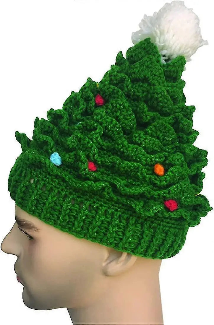 Unisex Christmas Winter Knitted Crochet Beanie Santa Hat Bearded Caps Wholesale Hub