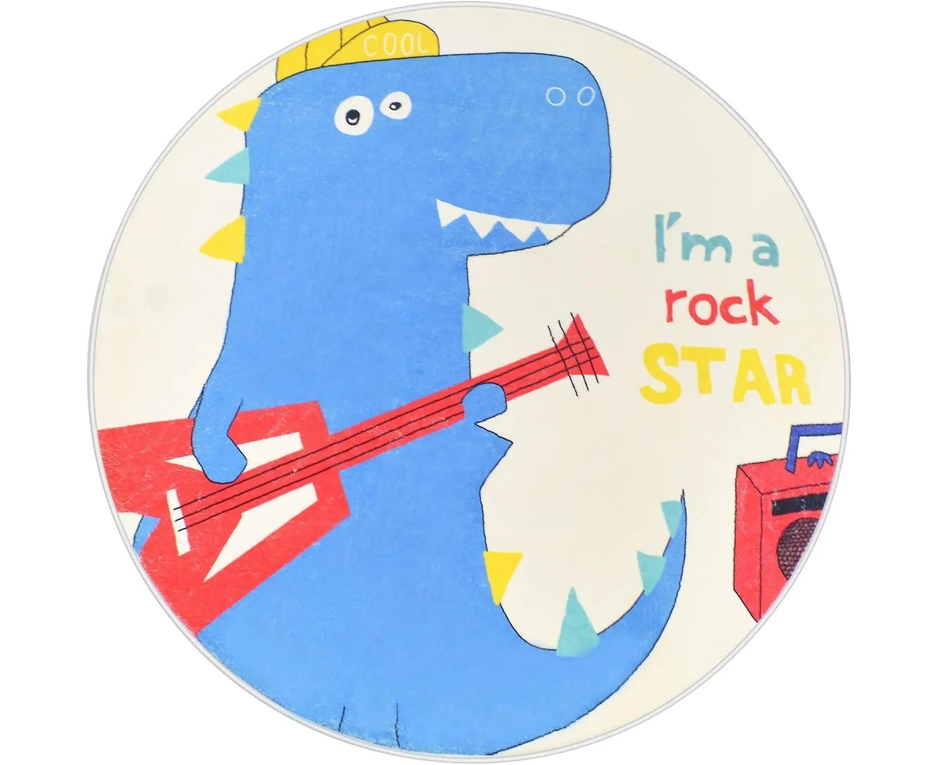 Babies Room Carpet 91cm Round Dinosaur Carpet Cute Bedroom Rug Boys Room Decor Non Slip Babies Rug Babies Play Mat Wholesale Hub
