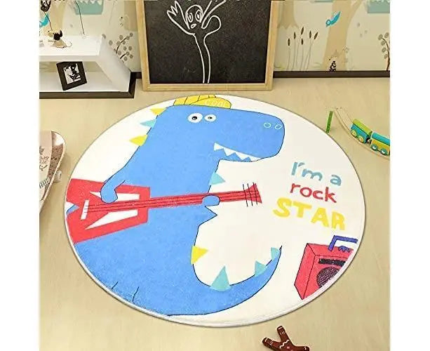 Babies Room Carpet 91cm Round Dinosaur Carpet Cute Bedroom Rug Boys Room Decor Non Slip Babies Rug Babies Play Mat Wholesale Hub