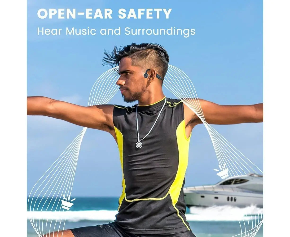 Air Open Ear Bone Conduction Headphones Wireless Bluetooth 5.0 with Mic Wholesale Hub