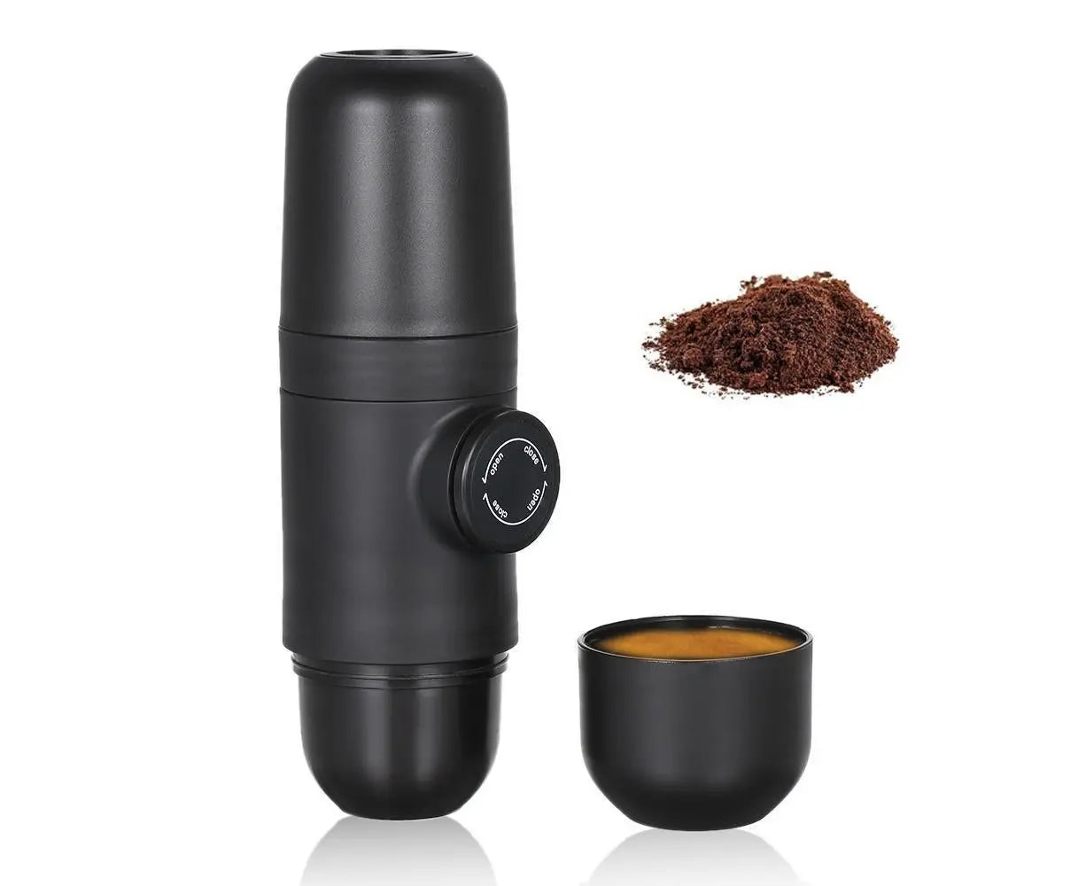 Manually Operated Portable Coffee Maker Espresso Machine Variant Size Value black Wholesale Hub