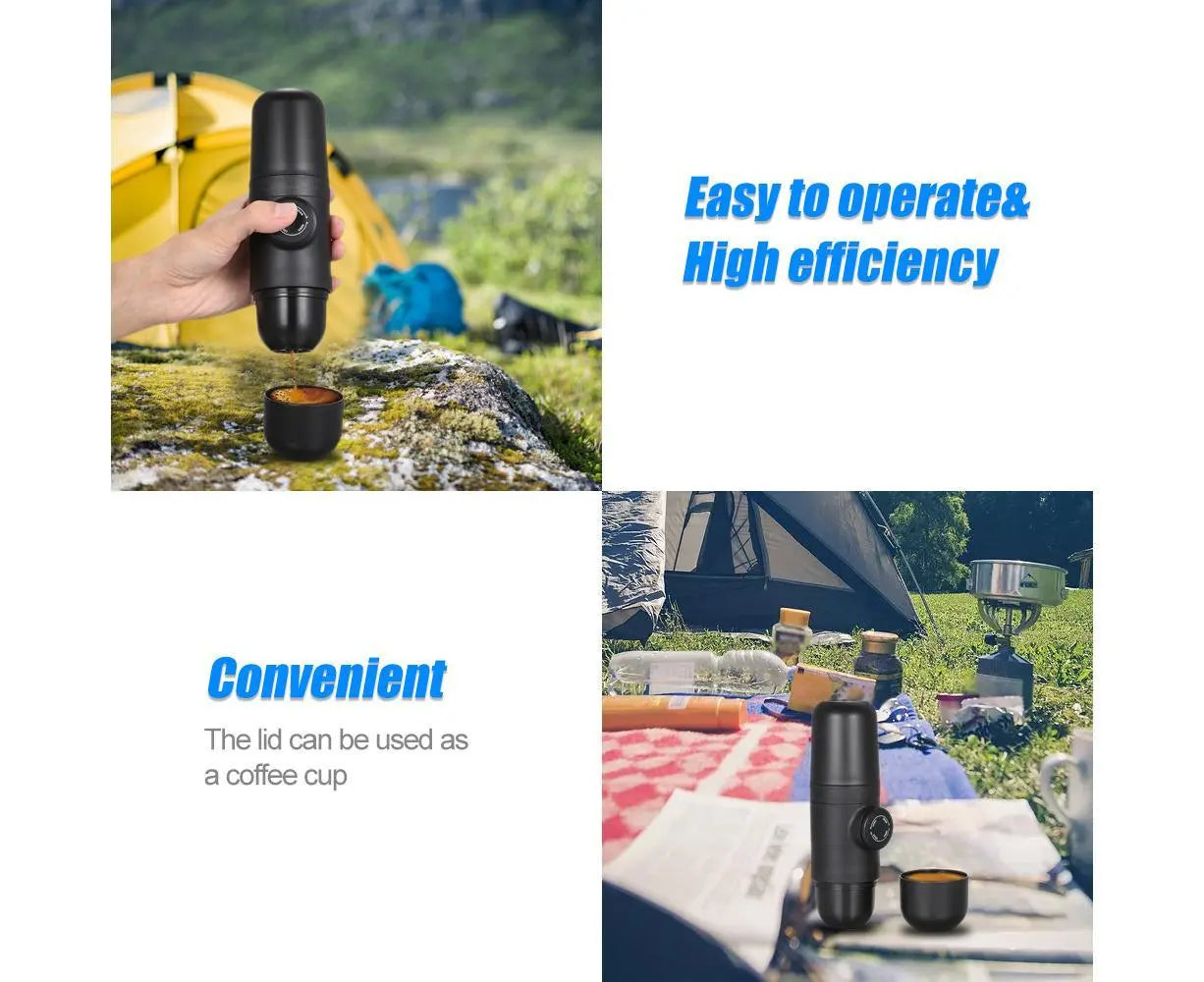 Manually Operated Portable Coffee Maker Espresso Machine Variant Size Value black Wholesale Hub