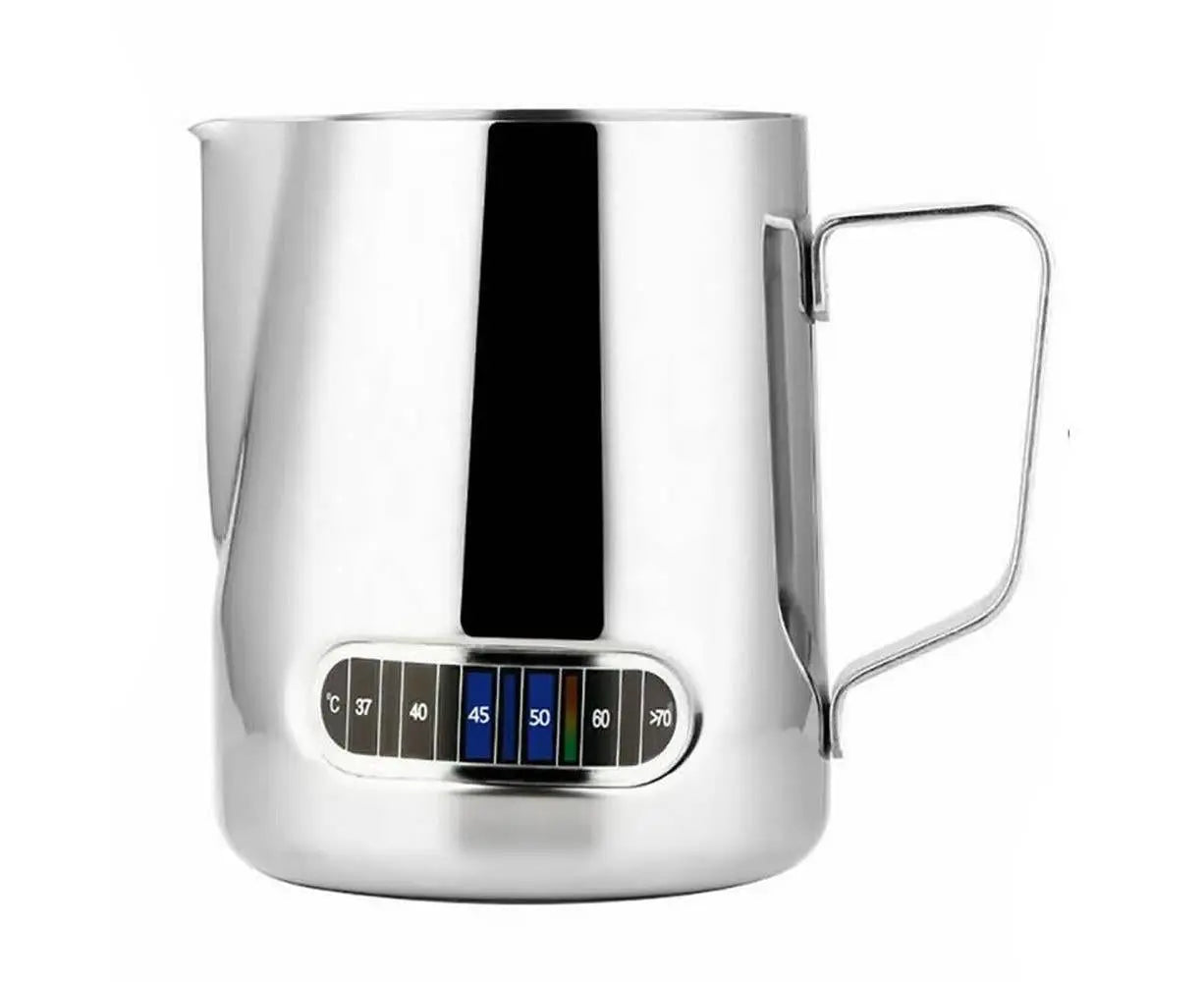 600ml Milk Frothing Thermometer Espresso Coffee Pitcher Stainless Steel Jug Wholesale Hub