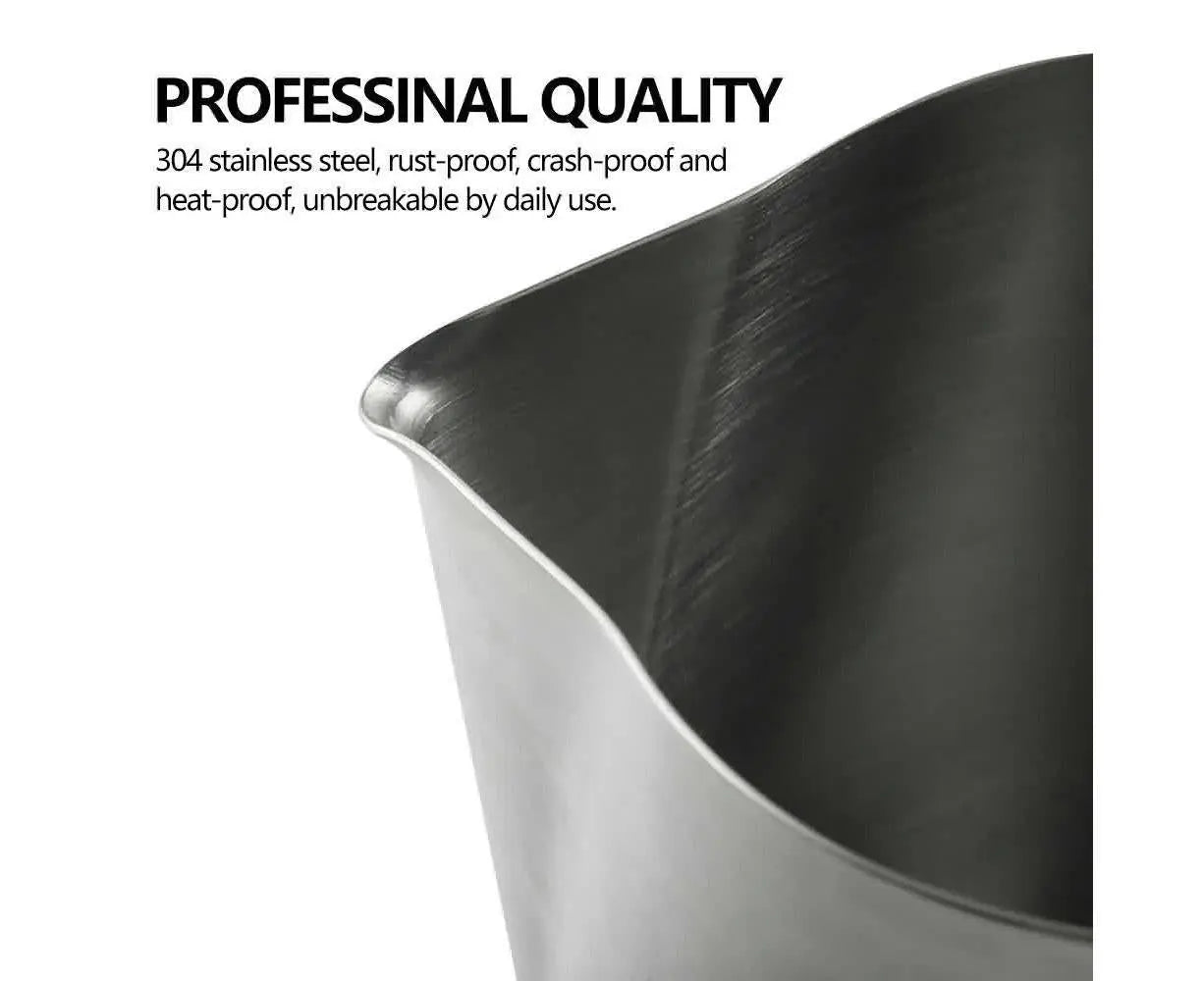 600ml Milk Frothing Thermometer Espresso Coffee Pitcher Stainless Steel Jug Wholesale Hub