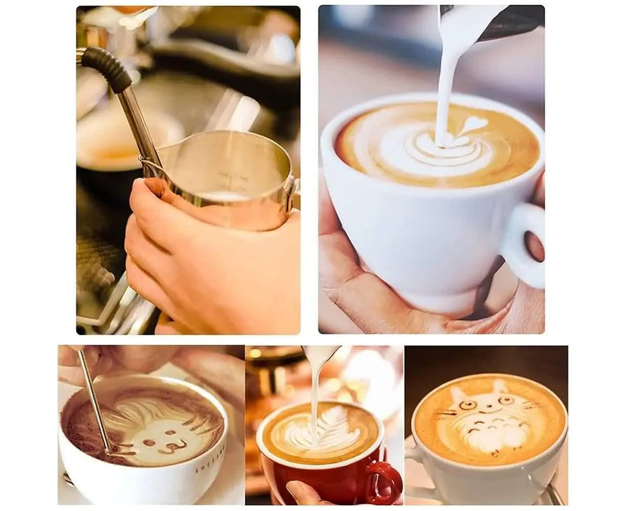 600ml Milk Frothing Thermometer Espresso Coffee Pitcher Stainless Steel Jug Wholesale Hub