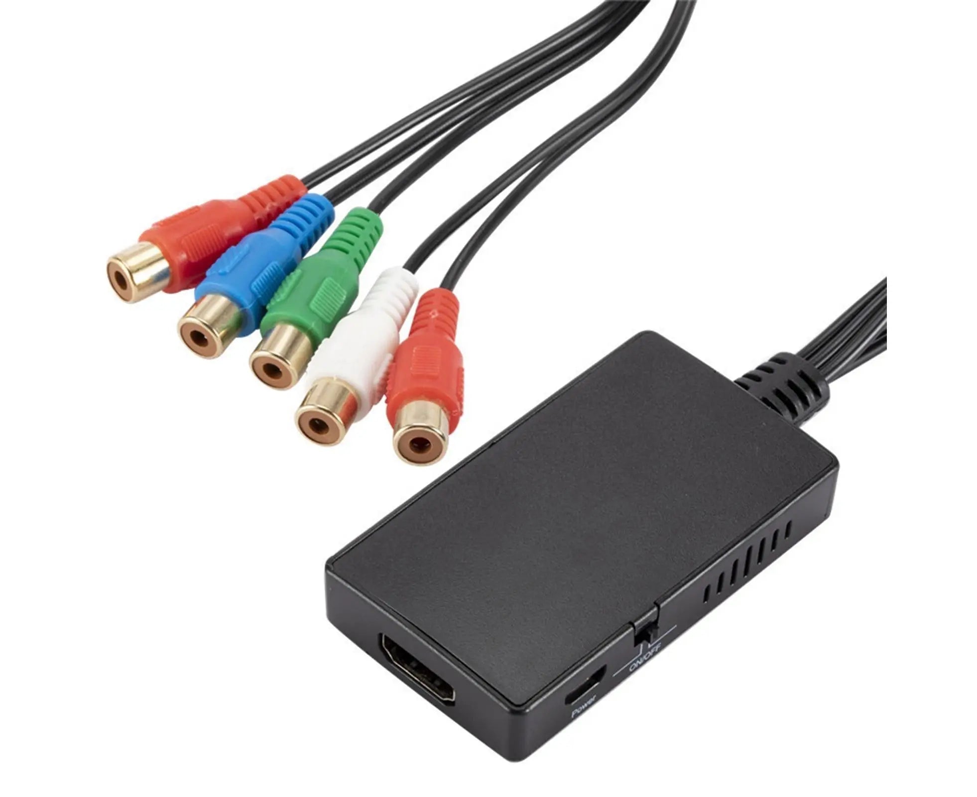 HDMI-compatible Converter No Distortion Portable Black Quick Transmission HDMI-compatible to YPBPR Converter for Projector - Black Wholesale Hub