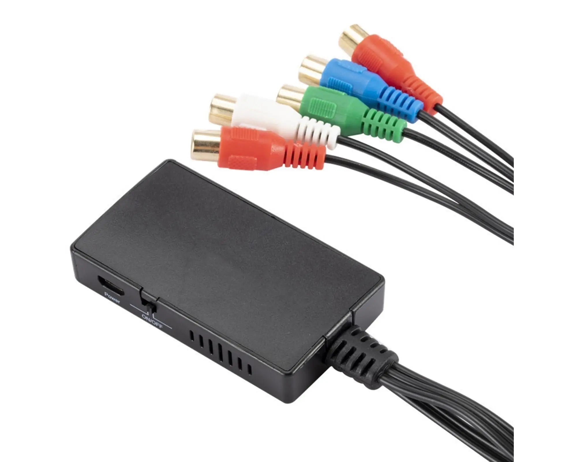 HDMI-compatible Converter No Distortion Portable Black Quick Transmission HDMI-compatible to YPBPR Converter for Projector - Black Wholesale Hub