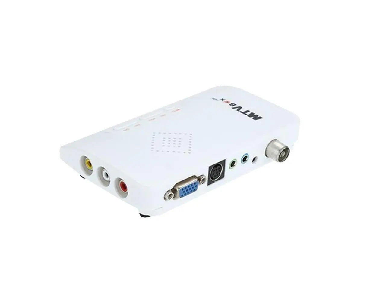 Mini TV Box Digital Computer RF AV to VGA HDTV Programs Tuner Receiver Monitor - Black Wholesale Hub