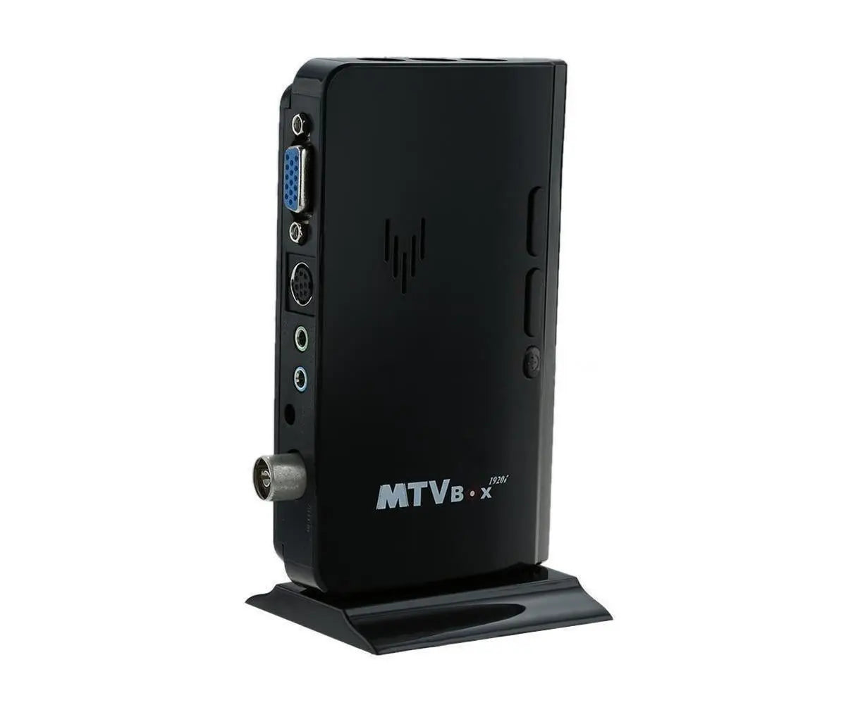 Mini TV Box Digital Computer RF AV to VGA HDTV Programs Tuner Receiver Monitor - Black Wholesale Hub