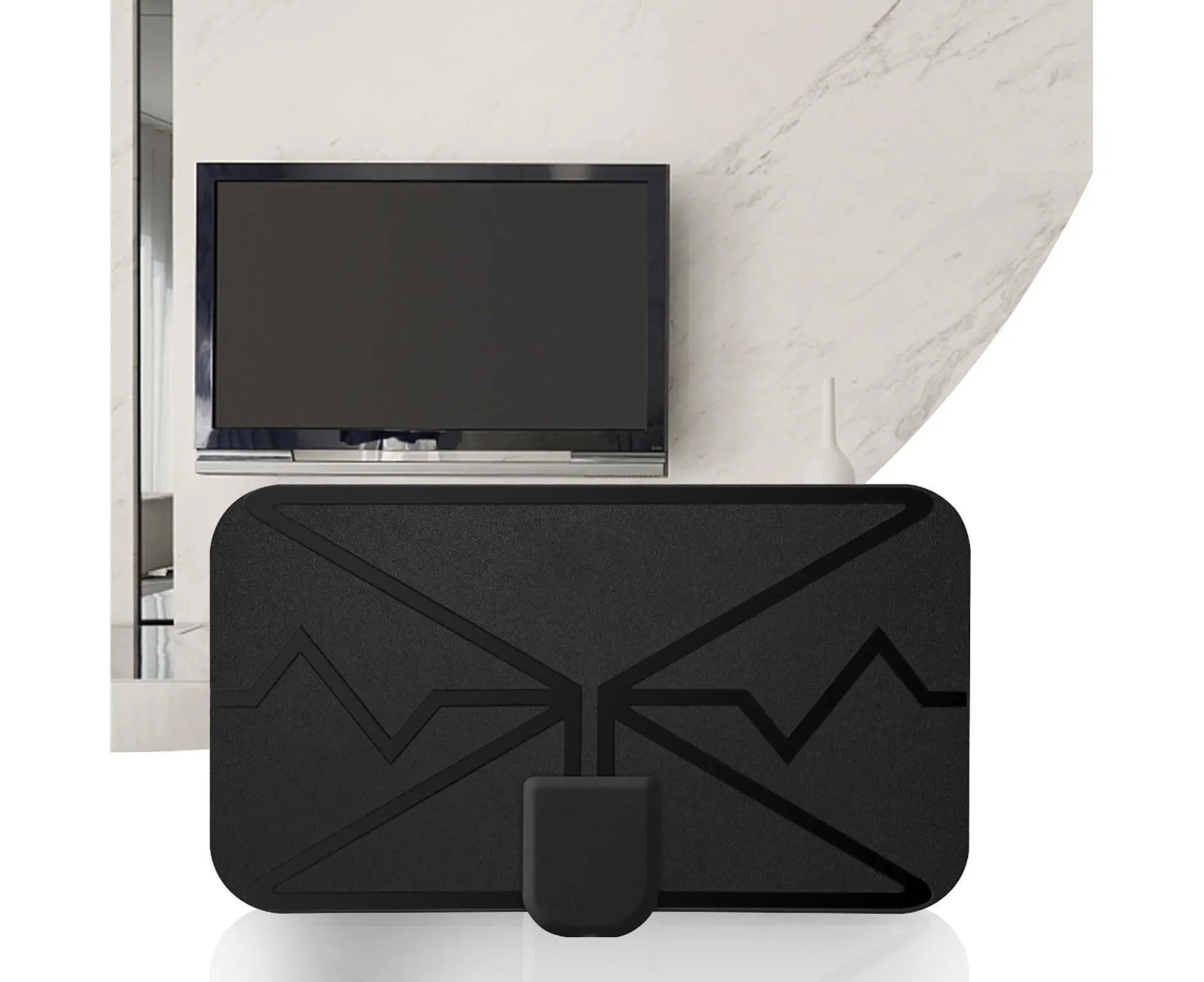 TV Antenna Mini 300 Miles Range 4K High Performing Digital Antenna for Home - Black Wholesale Hub