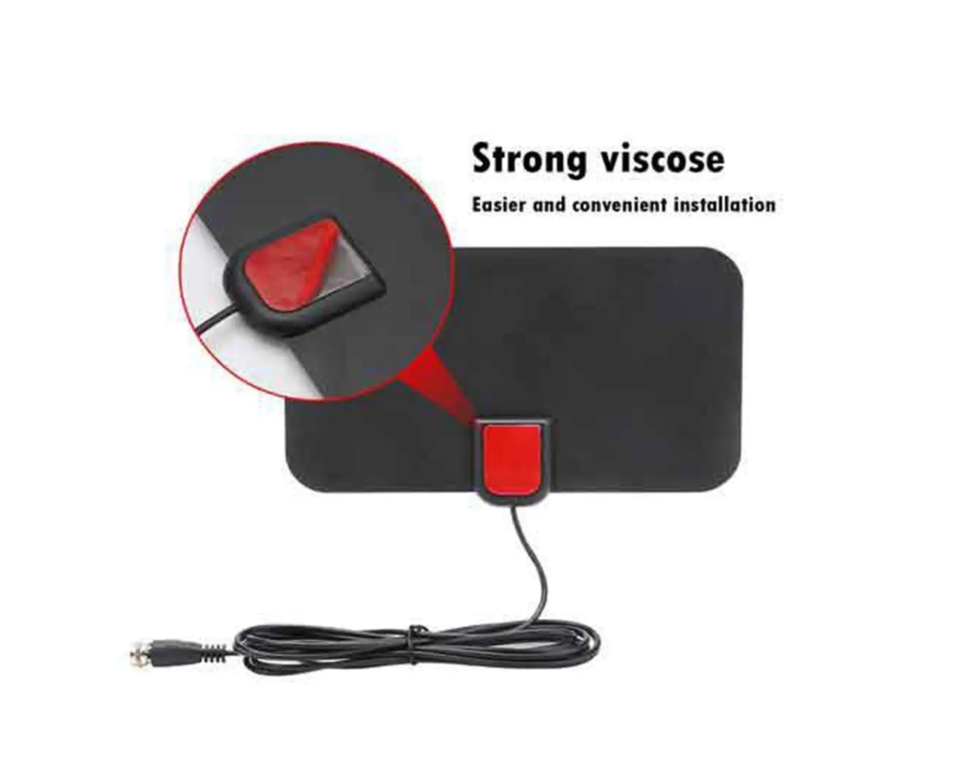 TV Antenna Mini 300 Miles Range 4K High Performing Digital Antenna for Home - Black Wholesale Hub