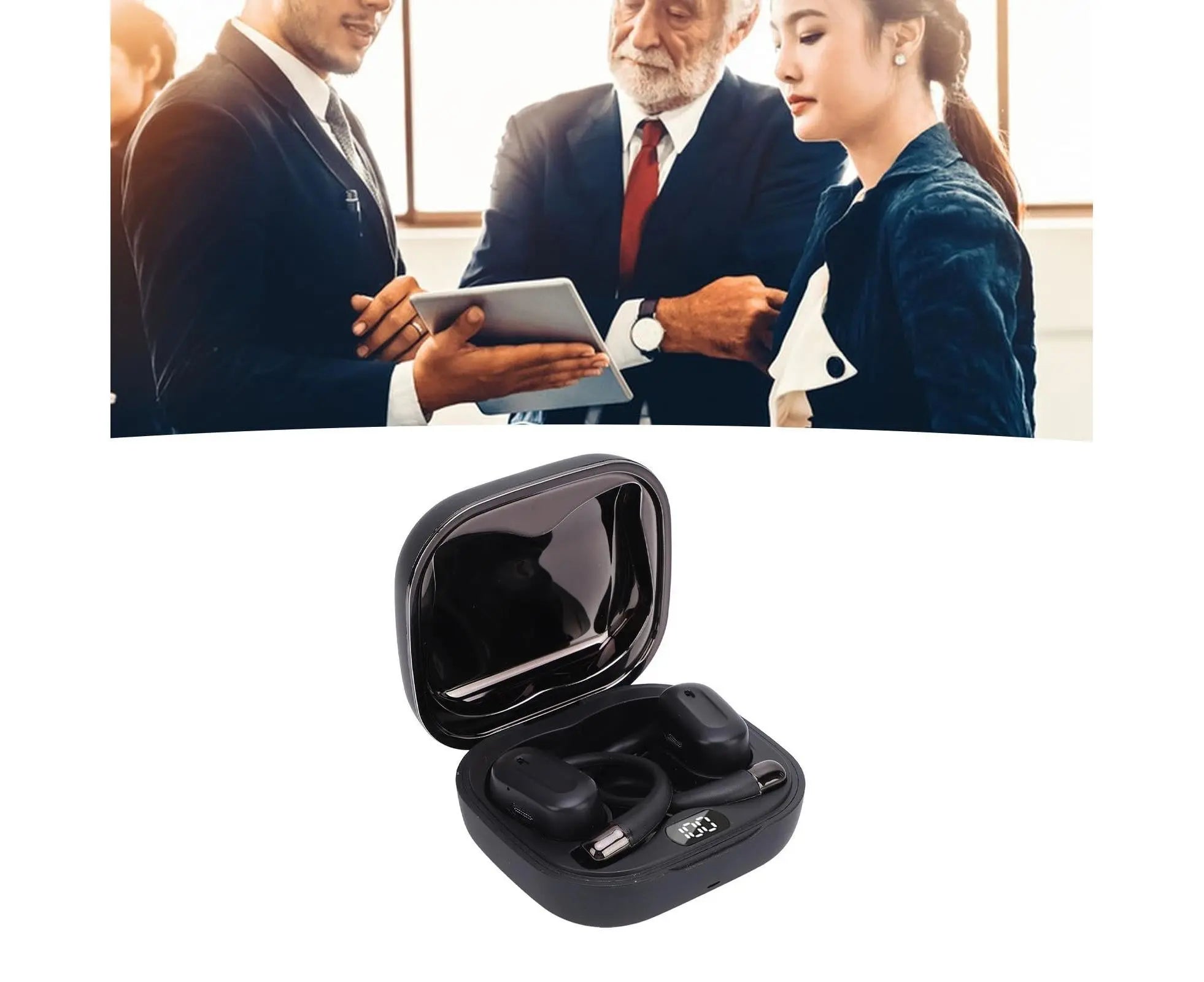 Language Translator Earbuds Bluetooth 5.3 144 Languages Online 3 Modes Instant Voice with APP for IOS Android Black Wholesale Hub