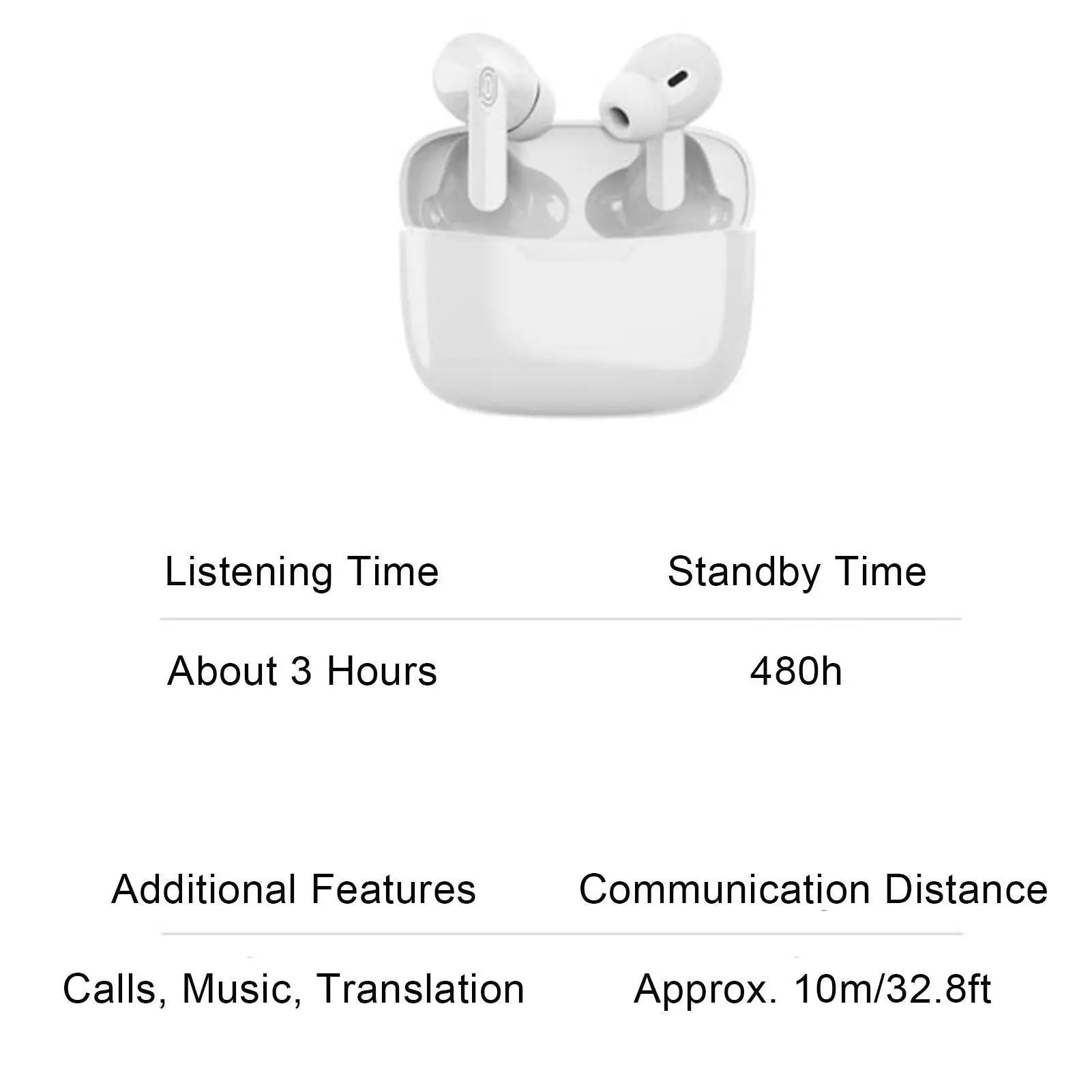 Language Translator Earbuds Supports 114 Languages Real Time High Accuracy Bluetooth Translation Earbuds with Speakers Wholesale Hub