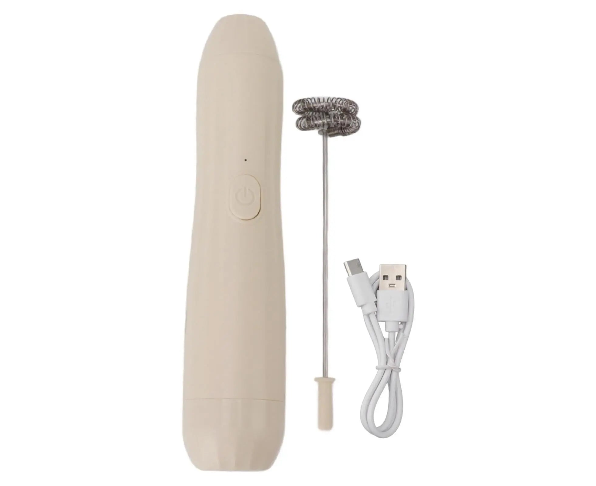 Khaki Rechargeable Milk Frother, Coffee Mixer for Lattes & Hot Chocolate Wholesale Hub