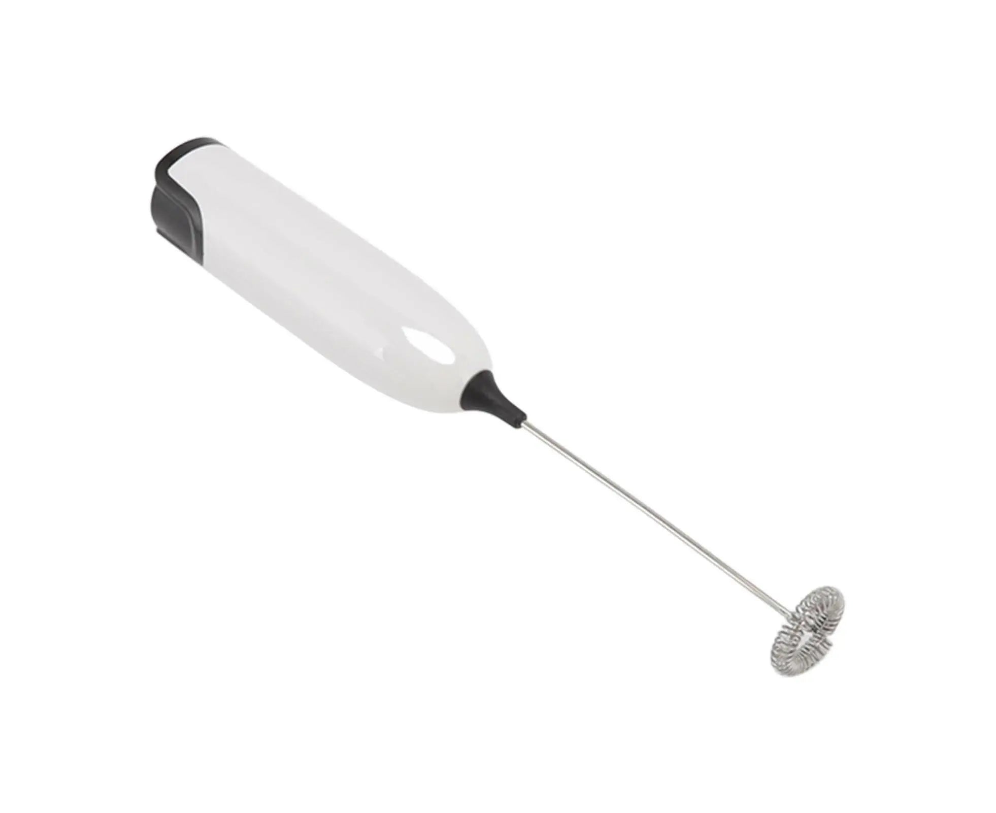 Household Electric Milk Frother, Automatic Handheld Foam Maker, Coffee Stirring Bar, Kitchen Drink Foamer (White/Black) Wholesale Hub