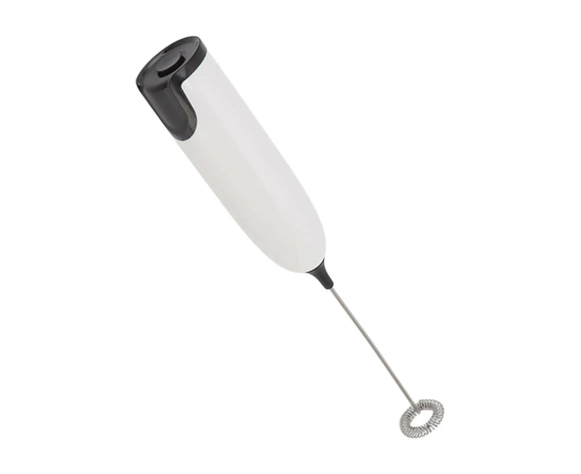 Household Electric Milk Frother, Automatic Handheld Foam Maker, Coffee Stirring Bar, Kitchen Drink Foamer (White/Black) Wholesale Hub