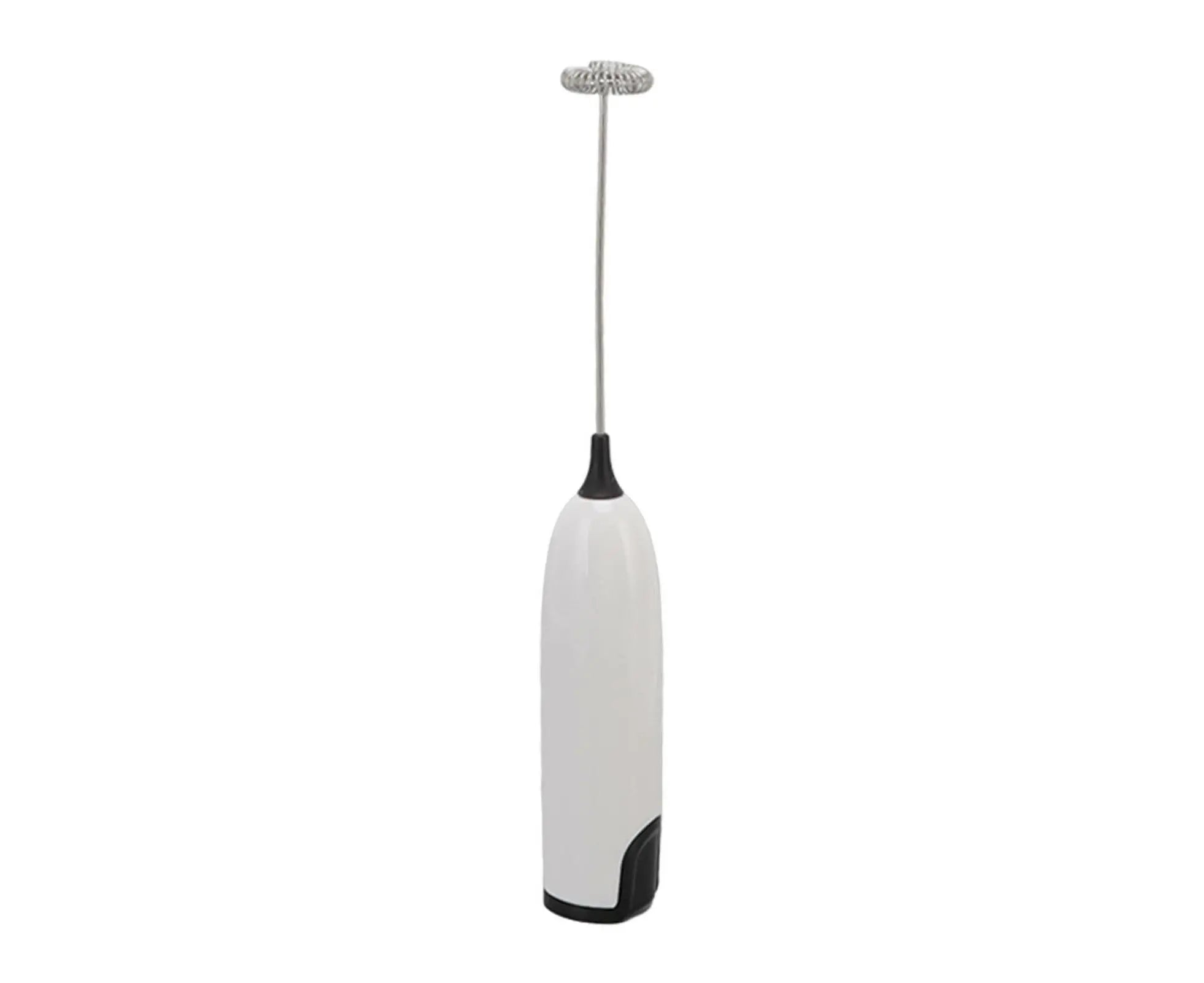 Household Electric Milk Frother, Automatic Handheld Foam Maker, Coffee Stirring Bar, Kitchen Drink Foamer (White/Black) Wholesale Hub