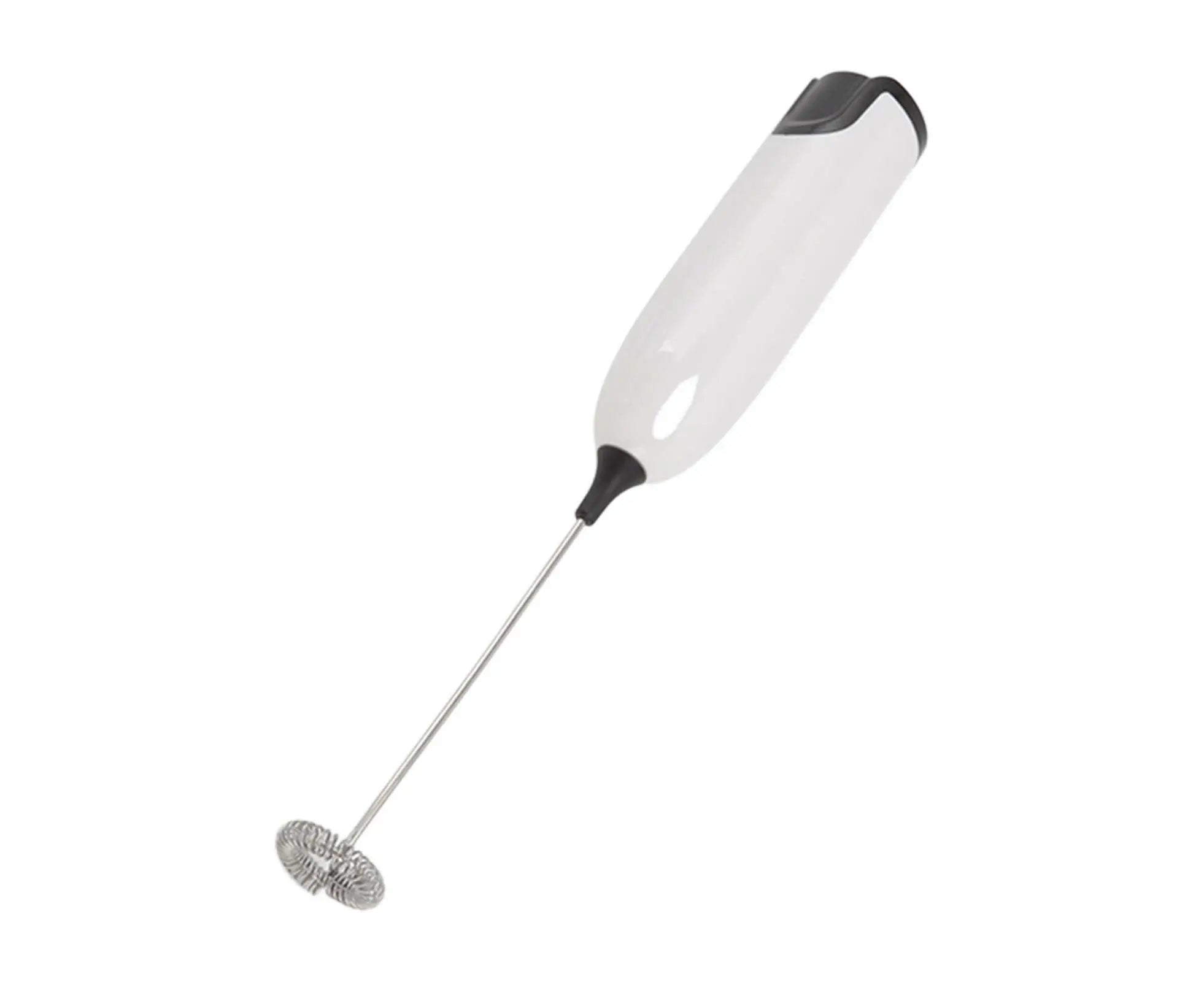 Household Electric Milk Frother, Automatic Handheld Foam Maker, Coffee Stirring Bar, Kitchen Drink Foamer (White/Black) Wholesale Hub