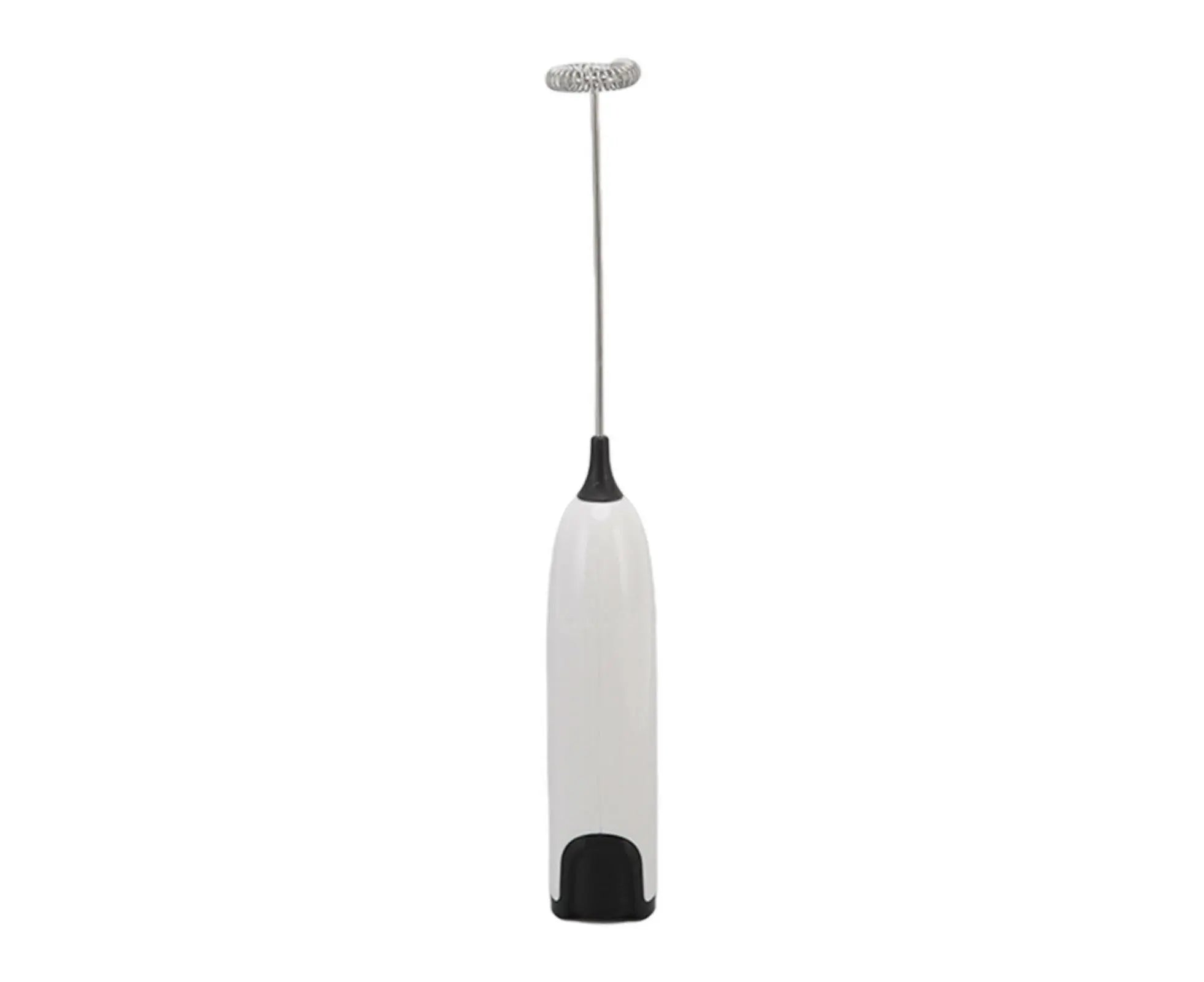 Household Electric Milk Frother, Automatic Handheld Foam Maker, Coffee Stirring Bar, Kitchen Drink Foamer (White/Black) Wholesale Hub