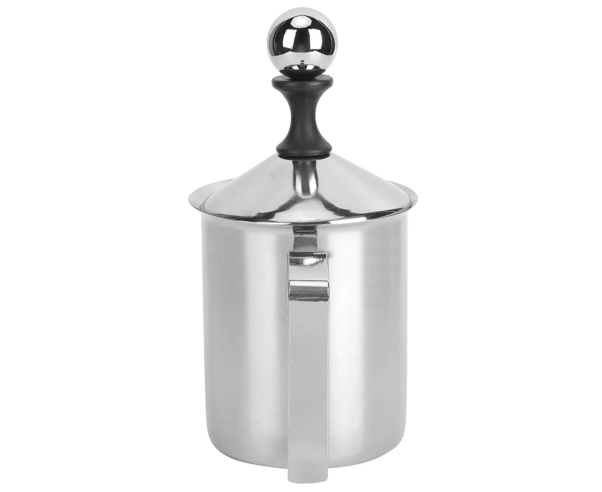400cc Stainless Steel Manual Milk Frother, Foamer, Mixer, Stirrer for Coffee & Latte Art Wholesale Hub