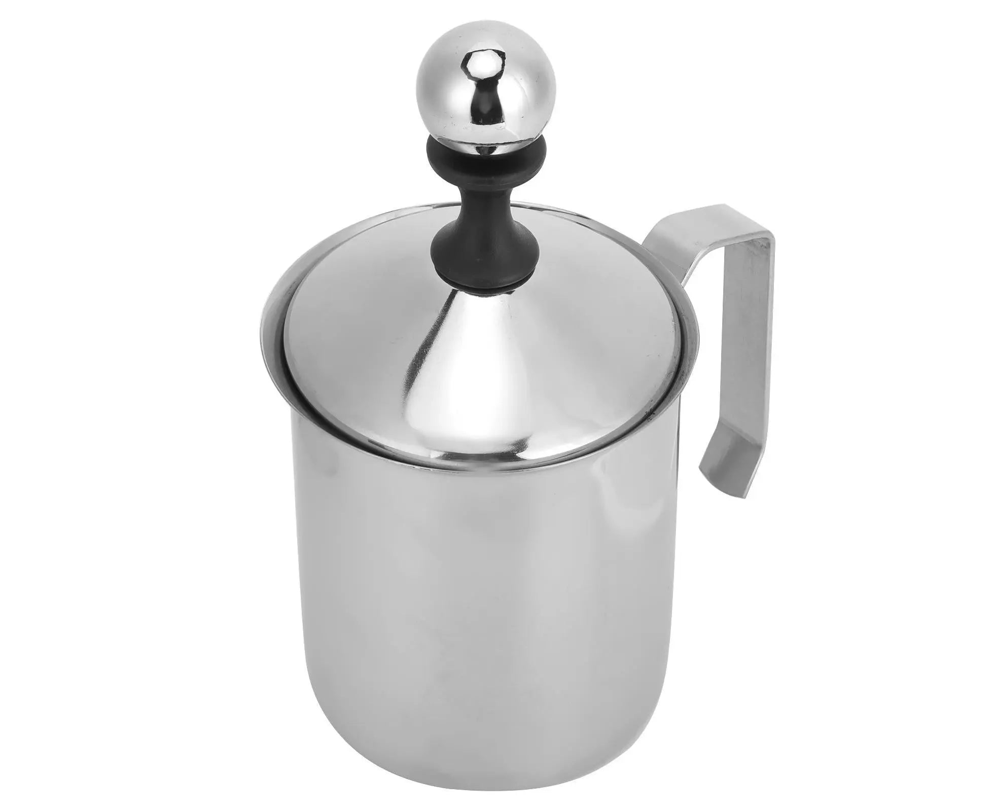400cc Stainless Steel Manual Milk Frother, Foamer, Mixer, Stirrer for Coffee & Latte Art Wholesale Hub