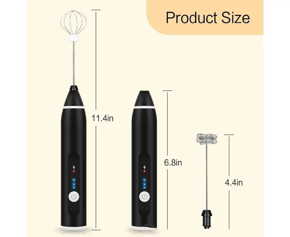 Electric milk frother,USB rechargeable milk frother 2 in 1 Hand-held battery-operated milk frother Wholesale Hub