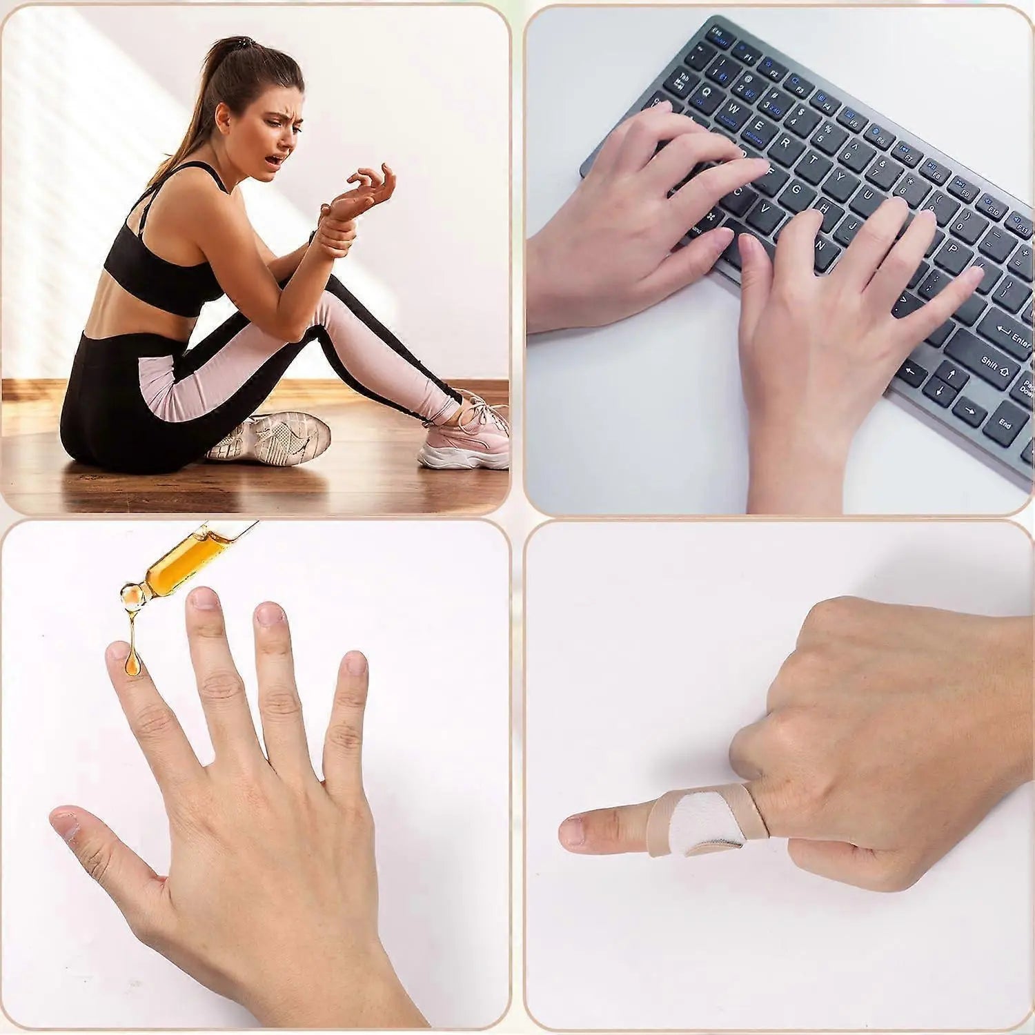 10pcs Castor Oil Finger Wraps & 2pcs Castor Oil Pack for Hands, Soft Cotton Wholesale Hub