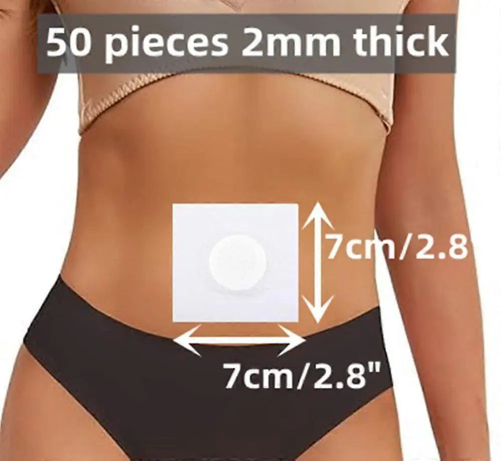 50pcs Disposable Castor Oil Pack Wrap Belly Button(Oil Not Included) Wholesale Hub
