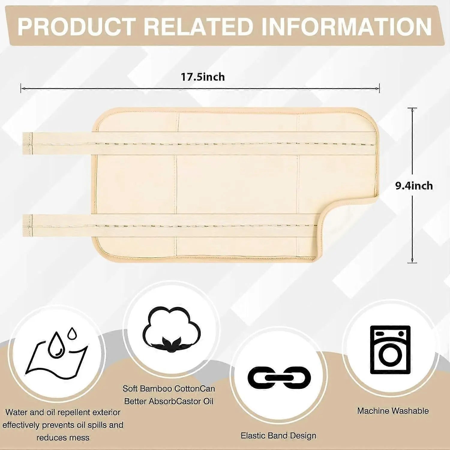 Castor Oil Pack, Adjustable Reusable Castor Oil Pack Wrap for Liver Detox, Castor Oil Pack Wholesale Hub