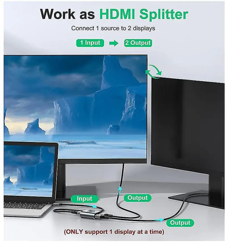 4K 60Hz HDMI Switch Bi-Directional 2 In 1 Out / 1 In 2 Out Wholesale Hub