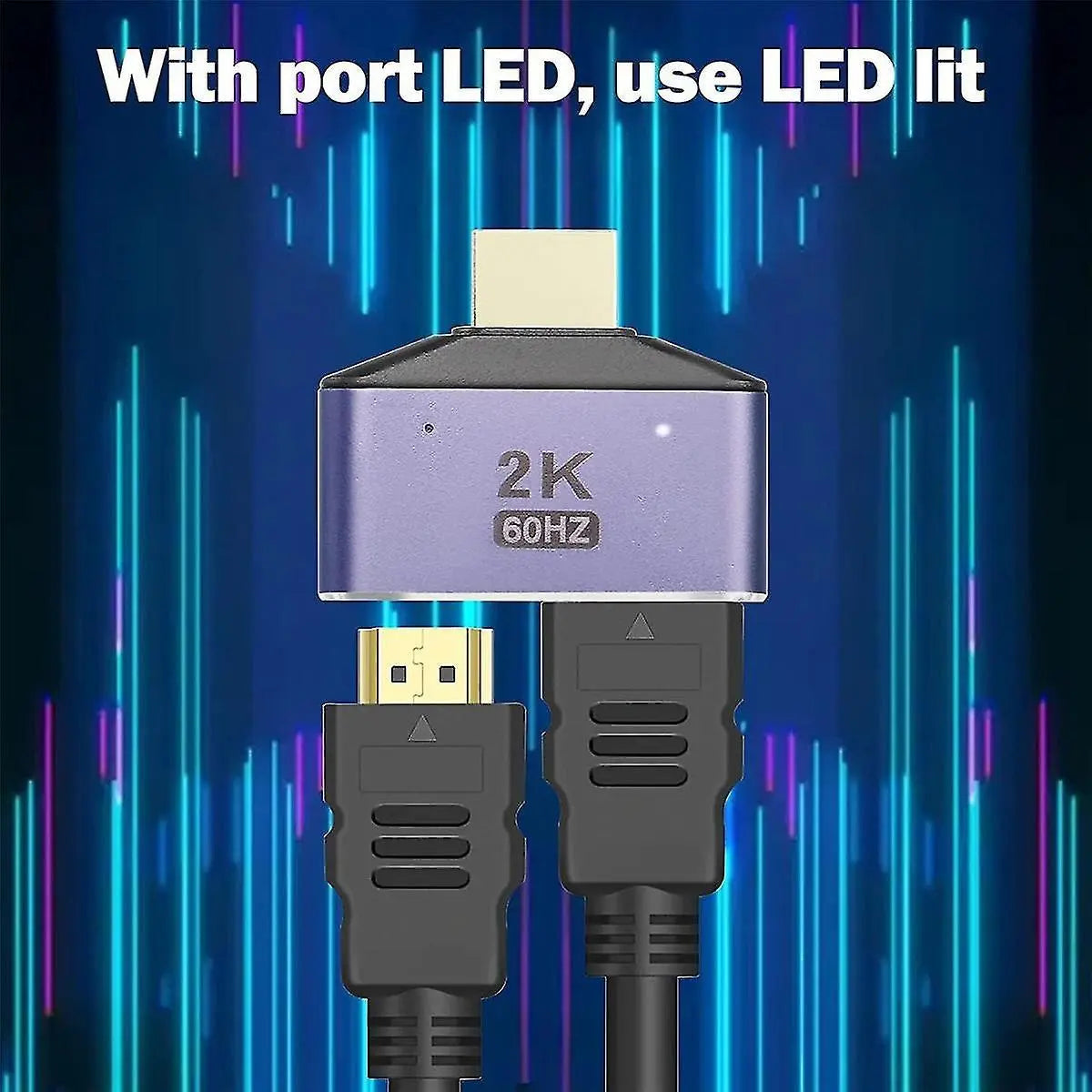 1 In 2 Out HDMI Splitter Adapter 60Hz Wholesale Hub