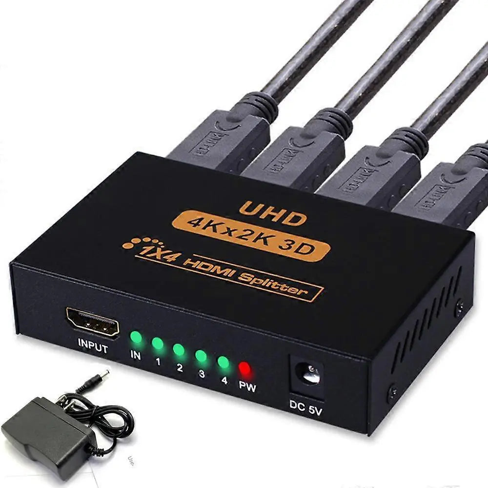 1 In 4 Out 4K HDMI Splitter for Monitor/TV/Computer Display Wholesale Hub