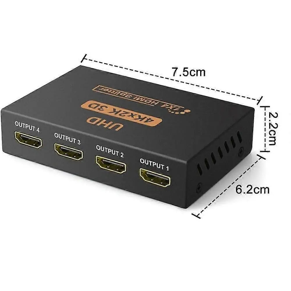 1 In 4 Out 4K HDMI Splitter for Monitor/TV/Computer Display Wholesale Hub