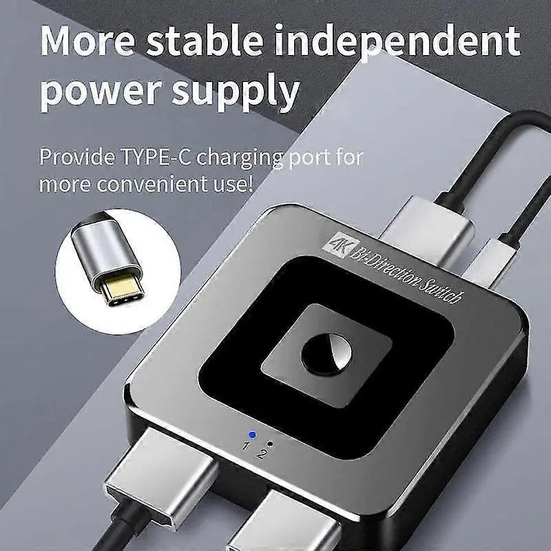 8K 60Hz / 4K 120Hz HDMI Switch 2.1 Bi-Directional 2 In 1 Out for PS4/5 TV Box Wholesale Hub
