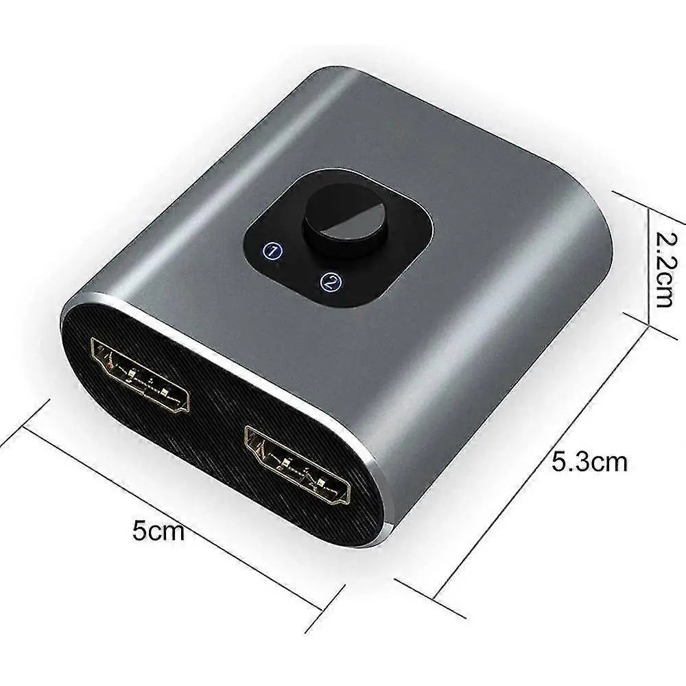 4K HDMI Switch Bi-Directional 2 In 1 Out No Power Required Wholesale Hub