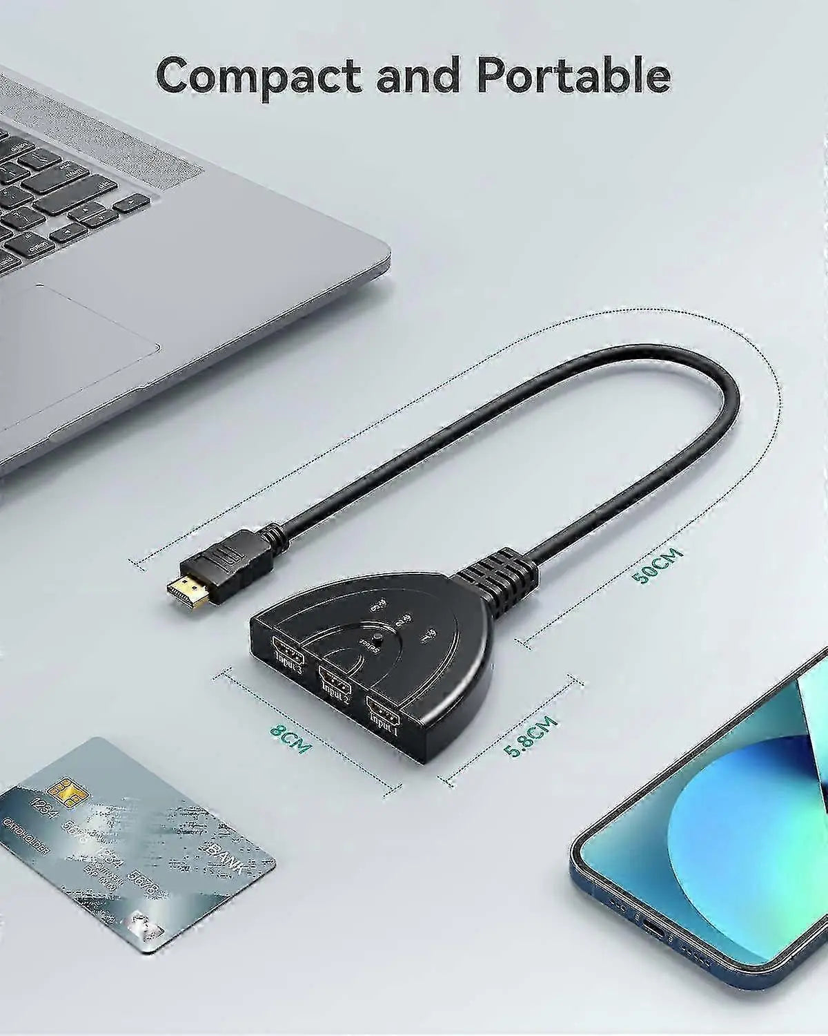 3 In 1 Out HDMI Switcher Wholesale Hub