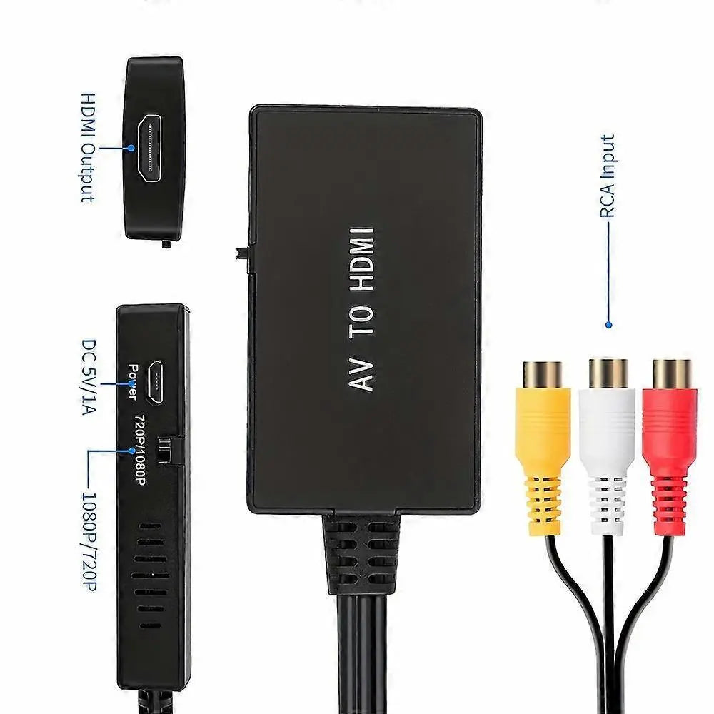 RCA to HDMI Converter 1080P for TV/PC/Gaming/DVD Wholesale Hub