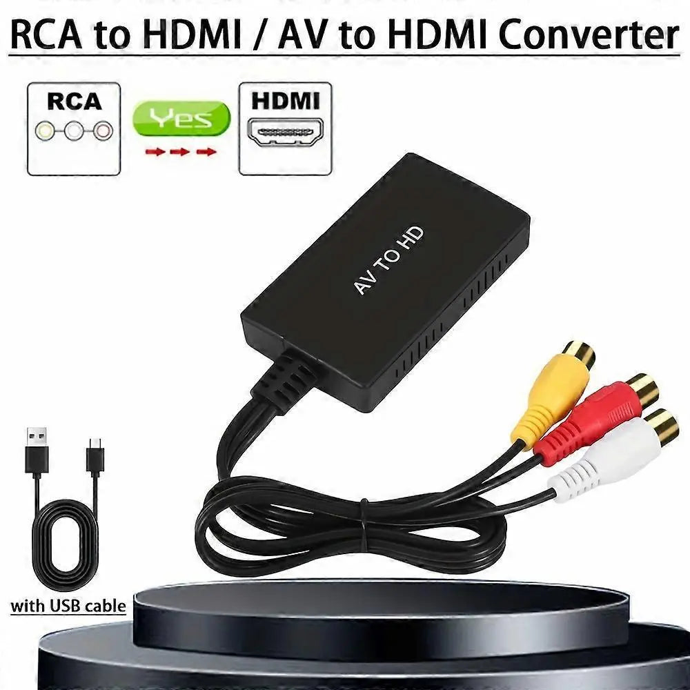 RCA to HDMI Converter 1080P for TV/PC/Gaming/DVD Wholesale Hub