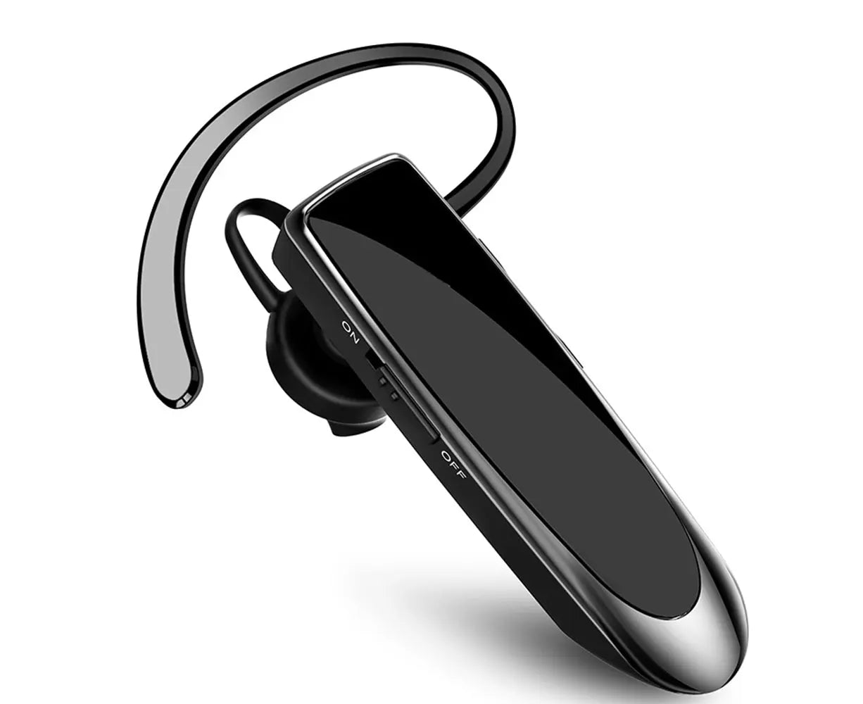 Bluetooth Earpiece - Wireless Handsfree - Noise Cancelling Driving Headset with 24 Hrs Battery Wholesale Hub