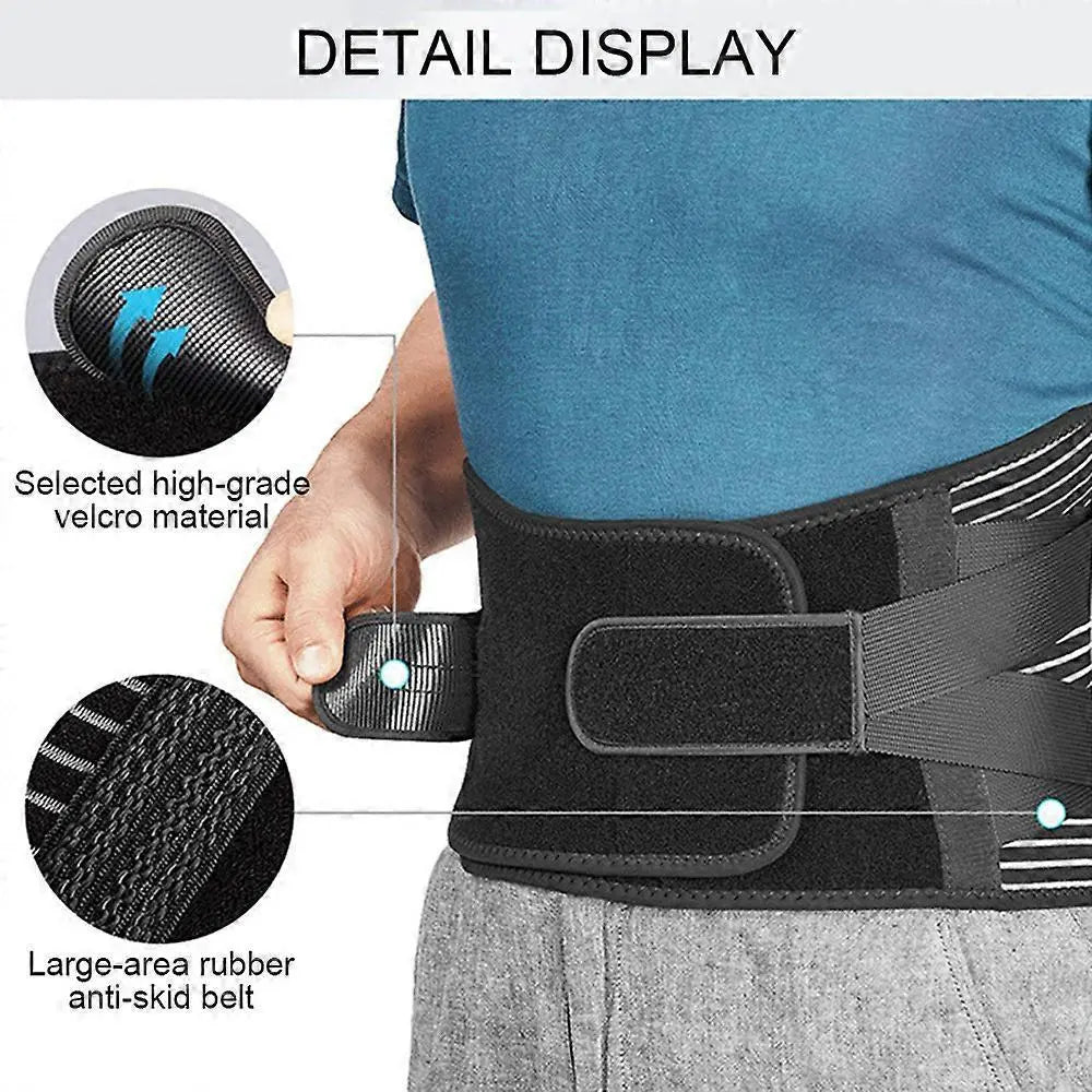 Low Back Pain Relief Belt - Breathable Lumbar Disc Support Wrap L Wholesale Hub