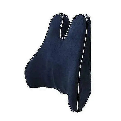 Memory Foam Lumbar Cushion - Office Chair Back Support with Removable Cover Wholesale Hub