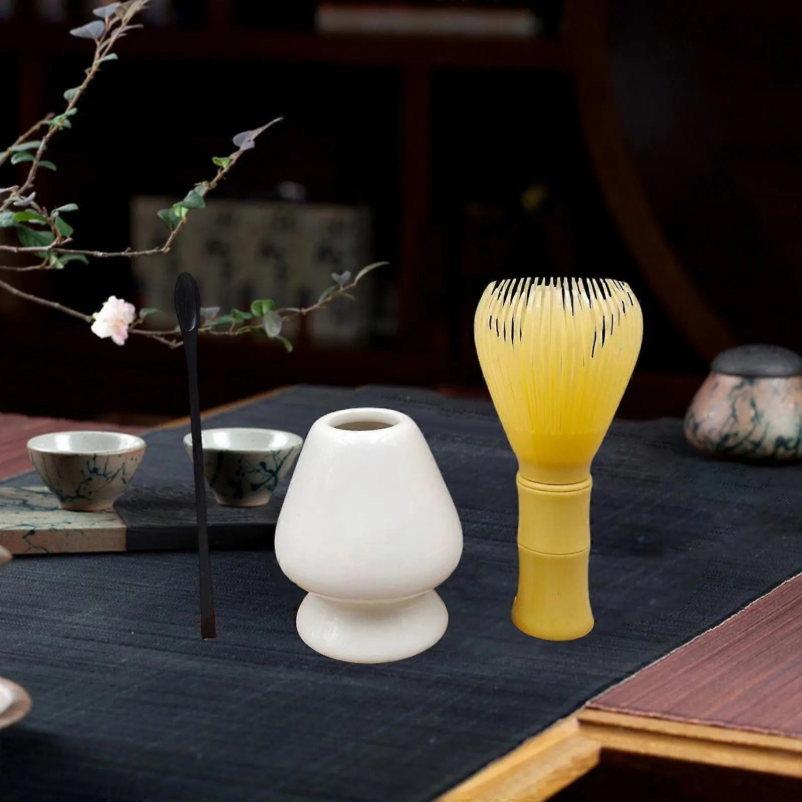 3pcs Matcha Whisk Set - Traditional Spoon, Tea Bowl, Matcha Accessories Wholesale Hub