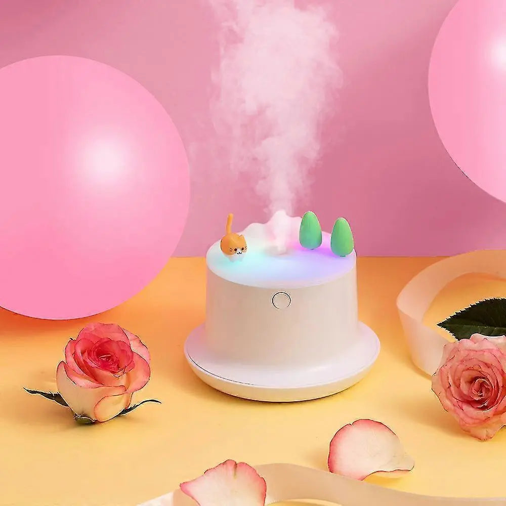 Cute Mini Humidifier with Colorful Lights, Small Cool Mist Humidifier for Bedroom Wholesale Hub