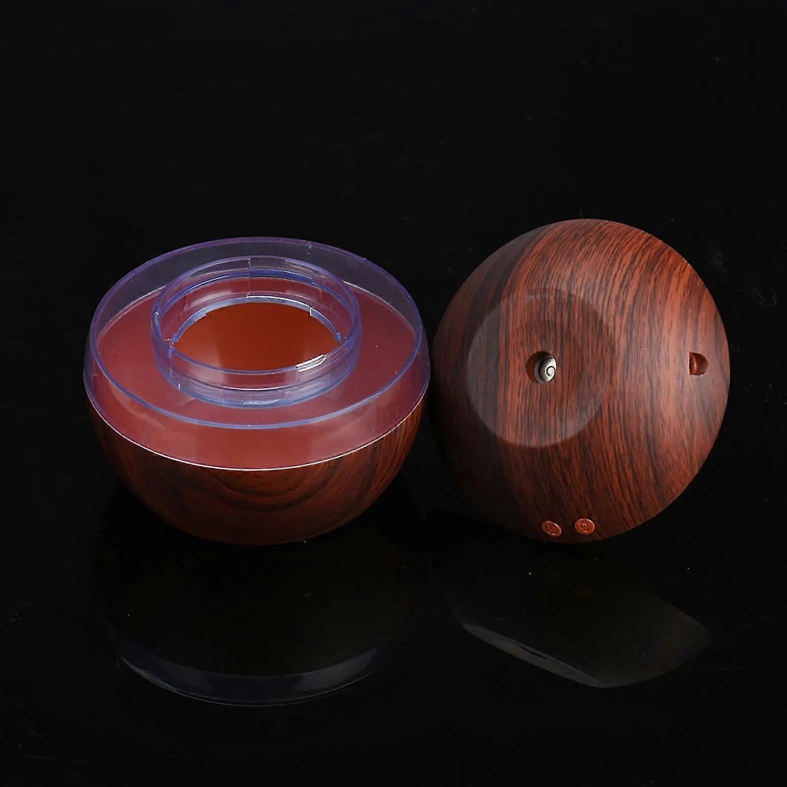 Wood Grain USB Humidifier, Round Aroma Diffuser, Mini Cool Mist Maker Wholesale Hub